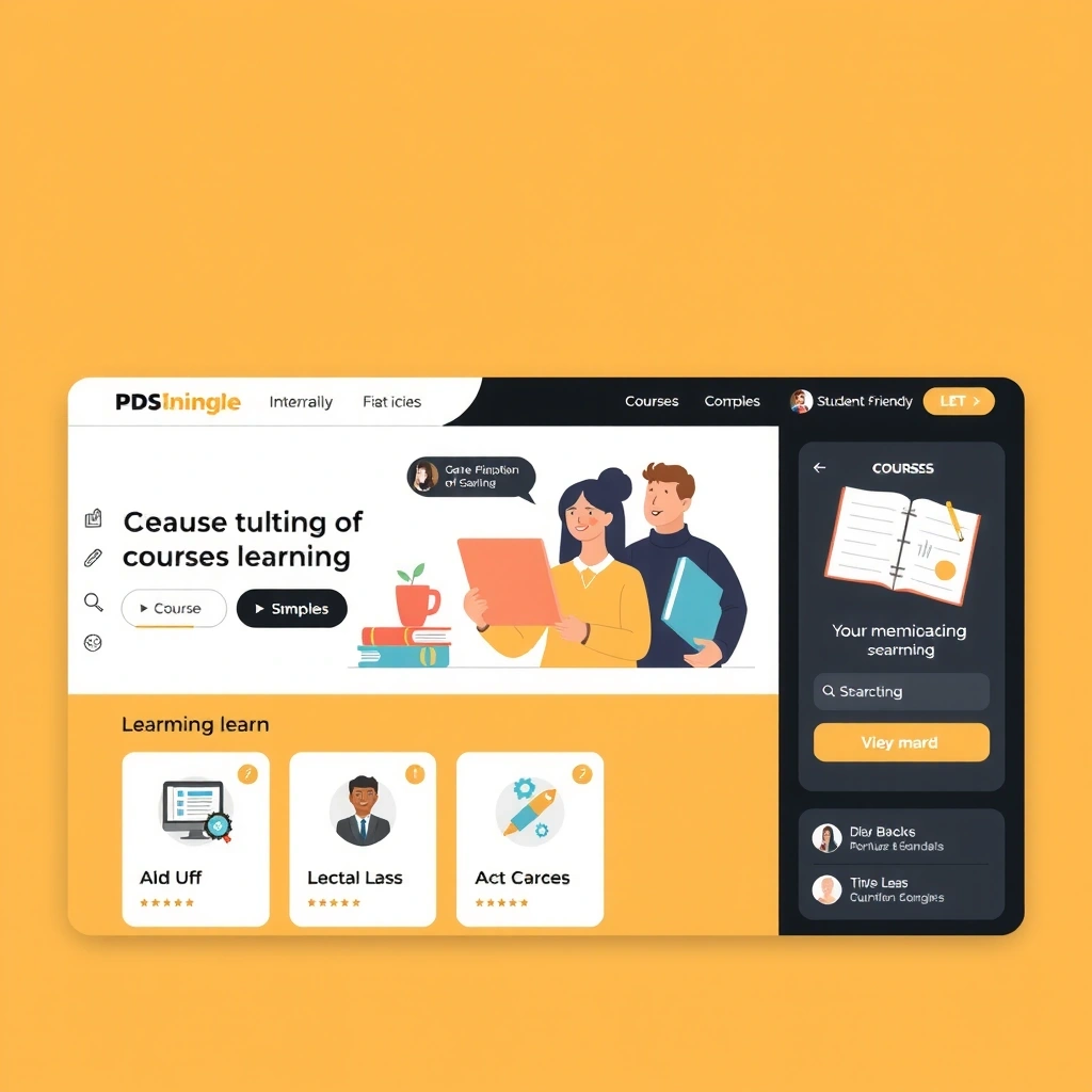 Educational Platform Interface